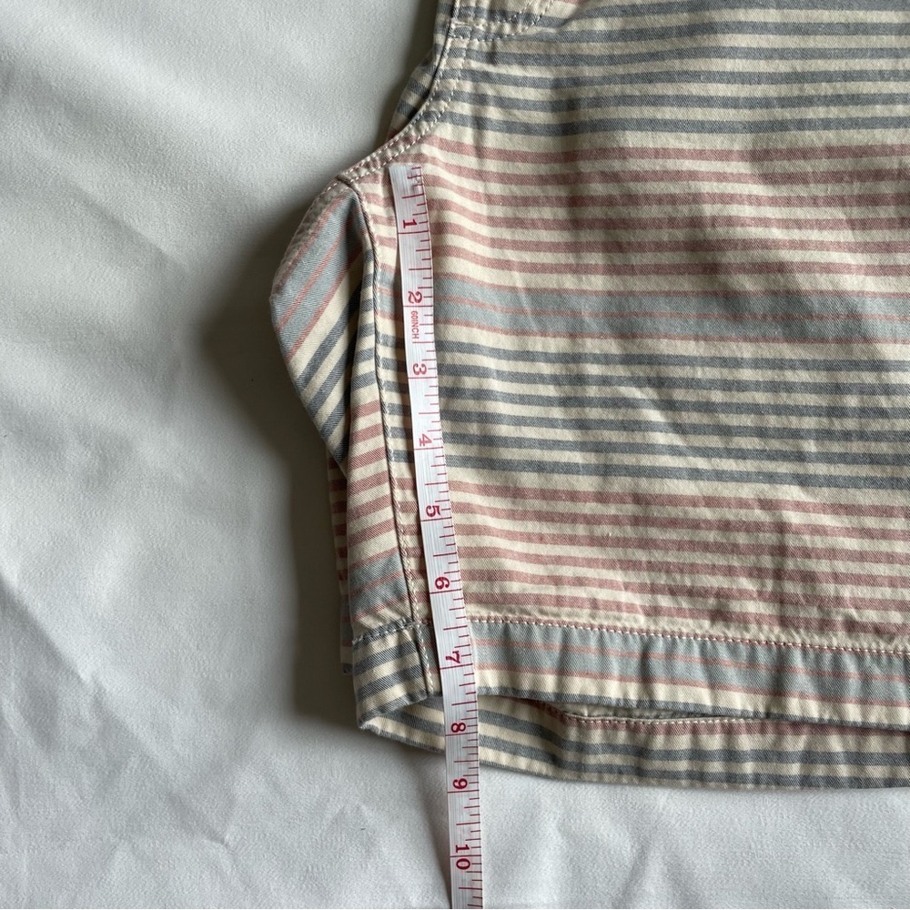 L.L. Bean Organic Cotton Shorts with Pink and Gray Stripes - Picture 8 of 8